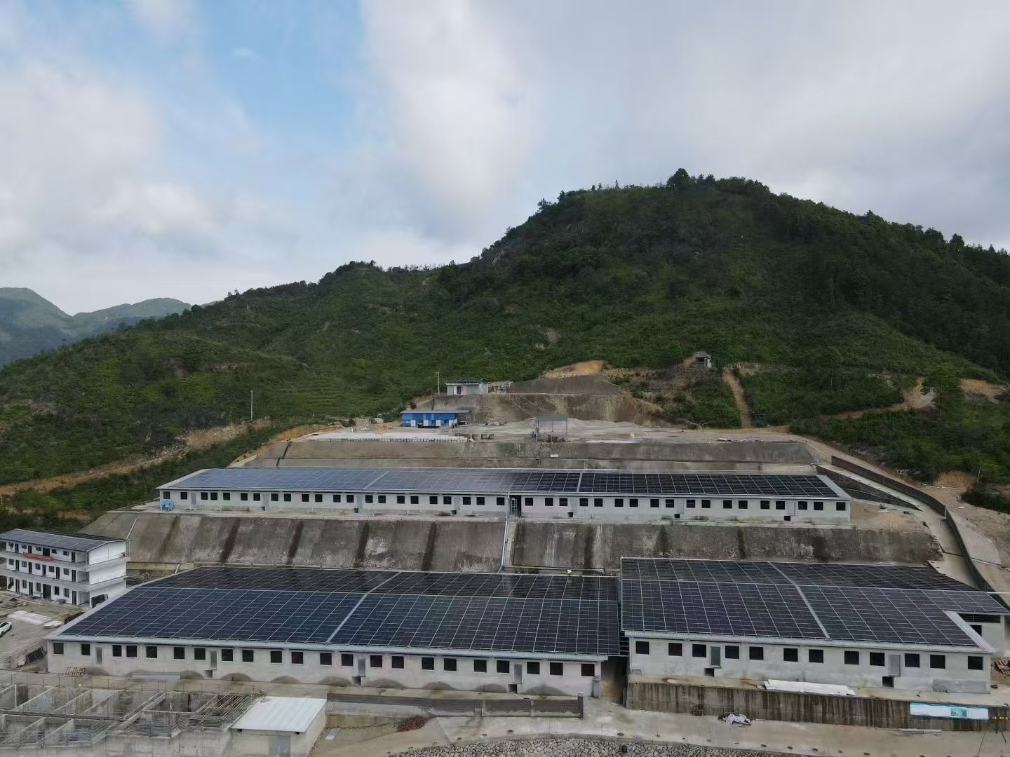 Ground-mounted solar farm